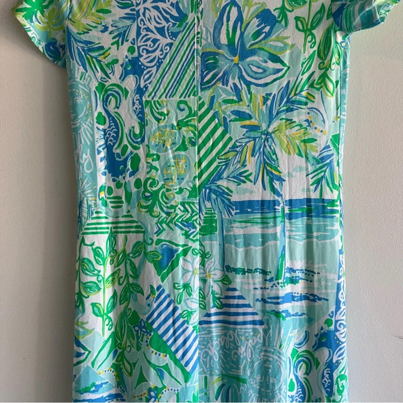 New! Lilly Pulitzer Wynne Blue Green Print Maxi Dress nwt 22144 - Picture 4 of 7